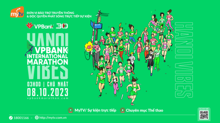Truyền hình MyTV bảo trợ truyền thông và độc quyền phát trực tiếp giải Marathon Quốc tế Hà Nội VPBank 2023
