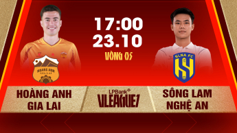 Hoàng Anh Gia Lai vs Sông Lam Nghệ An Vòng 5 LPBank V.League 1-2026/27
