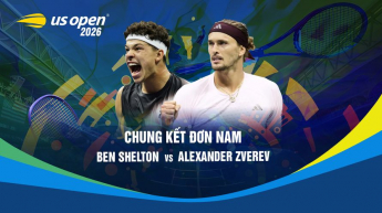 Ben Shelton vs Alexander Zverev - 2026 US Open Tennis Chung kết đơn Nam