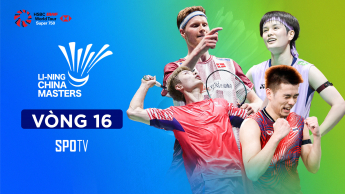 Giải cầu lông China Masters 2025 (Super 750)  Vòng 16