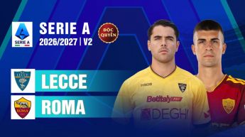 Lecce vs Roma Vòng 2 Serie A 2026/27