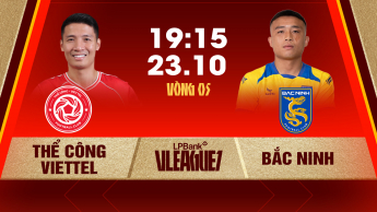 Thể Công – Viettel vs Bắc Ninh Vòng 5 LPBank V.League 1-2026/27
