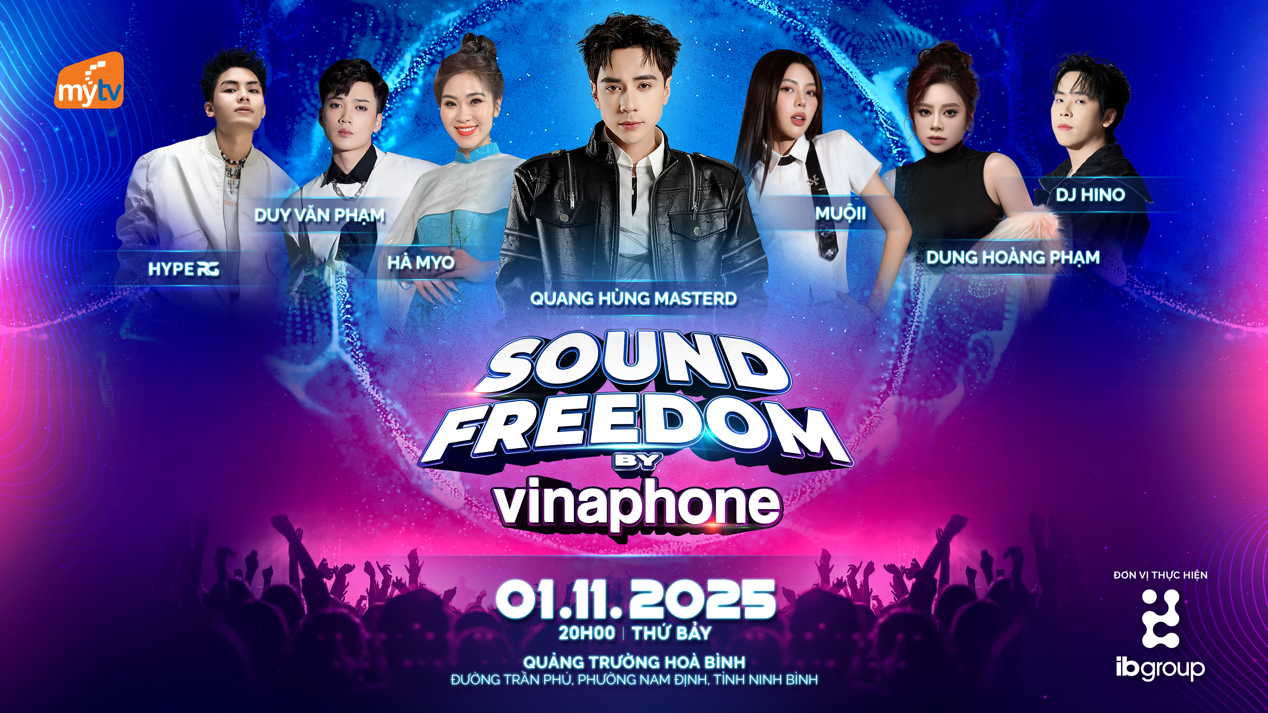 Sound Freedom by VinaPhone 2025: Đại nhạc hội bùng nổ trở lại, MyTV tiếp tục đồng hành xuyên suốt 3 mùa