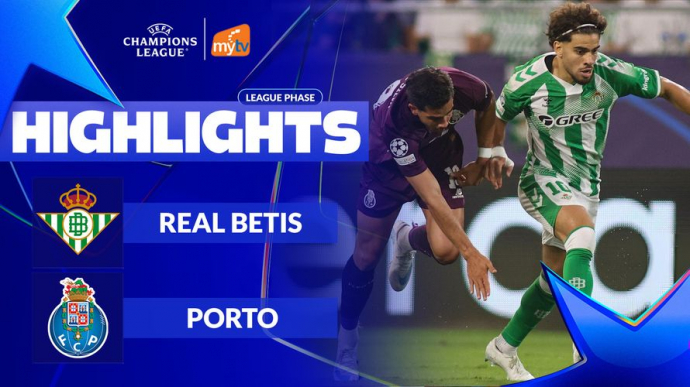 Real Betis vs Porto League Phase Vòng 2 UEFA Champions League 2026/27