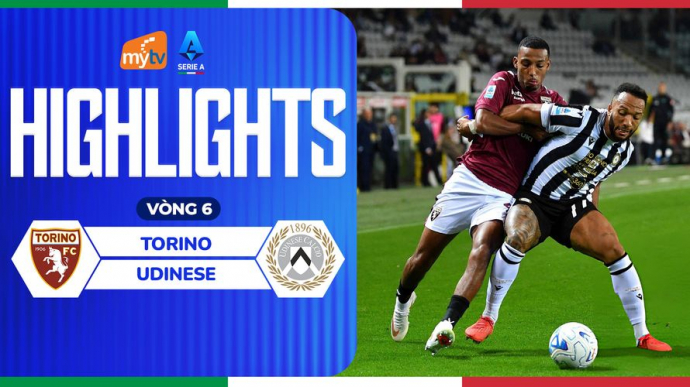 Torino vs Udinese Vòng 6 Serie A 2026/2027