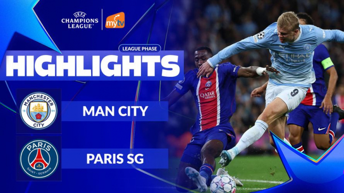 Man City vs Paris SG League Phase Vòng 2 UEFA Champions League 2026/27