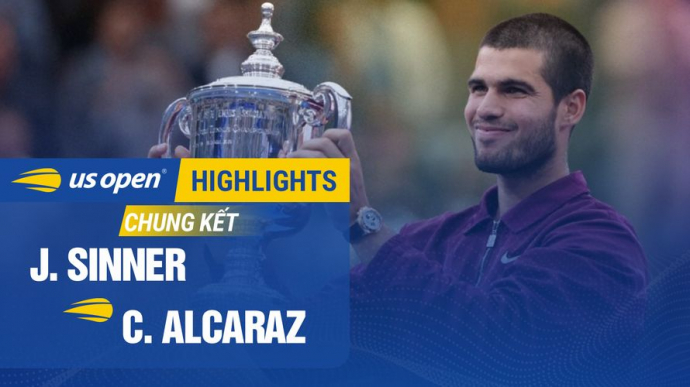 J Sinner vs Alcaraz - Chung kết đơn nam US Open Tennis Championships 2025