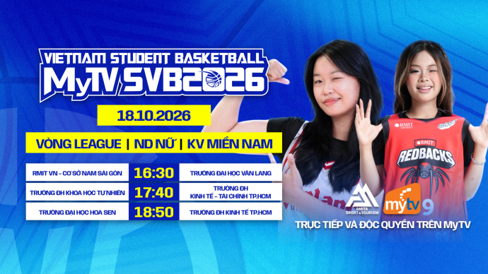 MyTV SVB 2026 - Nội dung Nữ khu vực Miền Nam