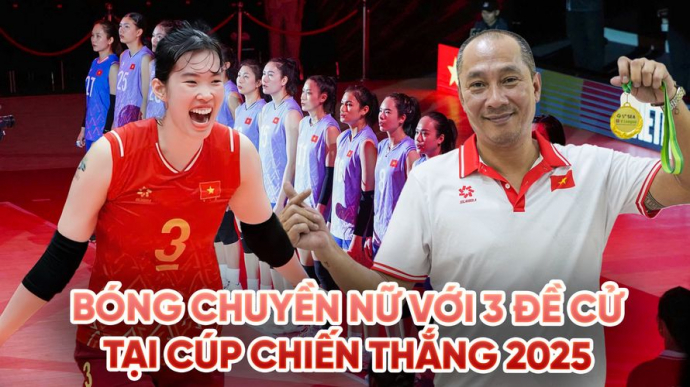 Bóng chuyền nữ Việt Nam bùng nổ với 3 đề cử tại Cúp Chiến Thắng 2025