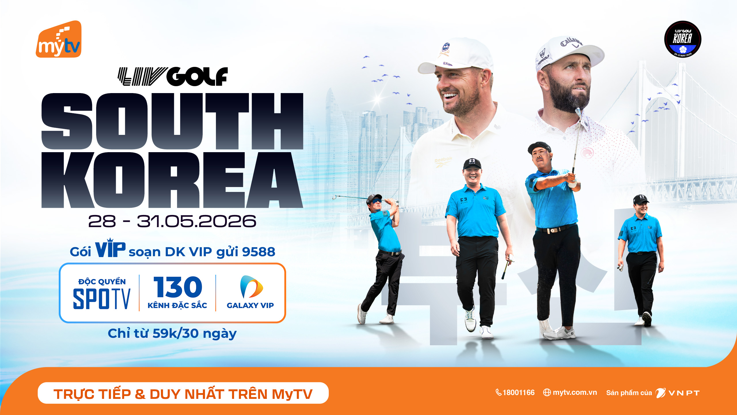 Xem Trực Tiếp LIV Golf South Korea 2026 Trực Tiếp và Duy Nhất Trên Truyền Hình MyTV