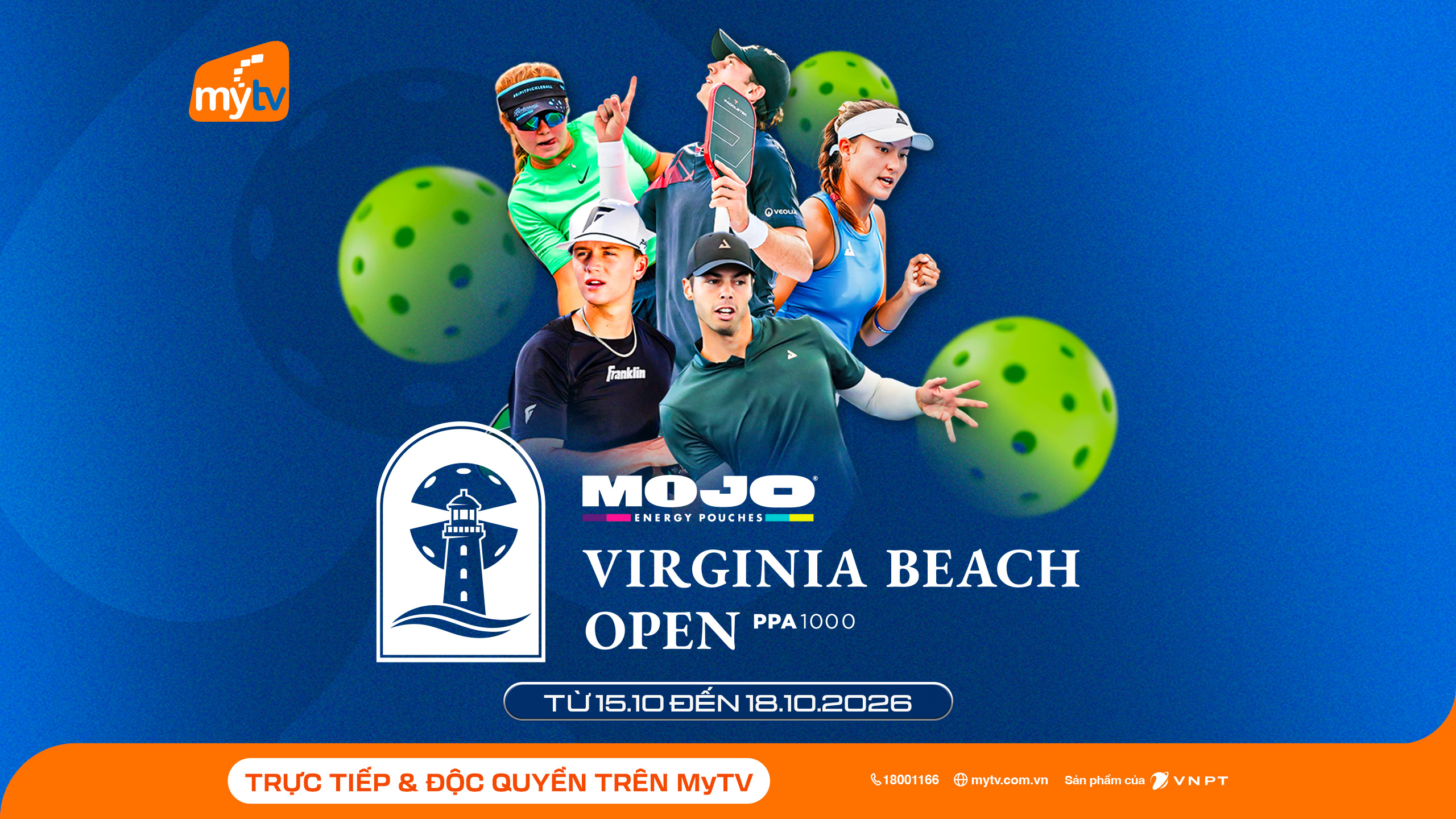 MyTV độc quyền phát PPA Tour US 2026 – Đón xem những màn tranh tài đỉnh cao của pickleball thế giới