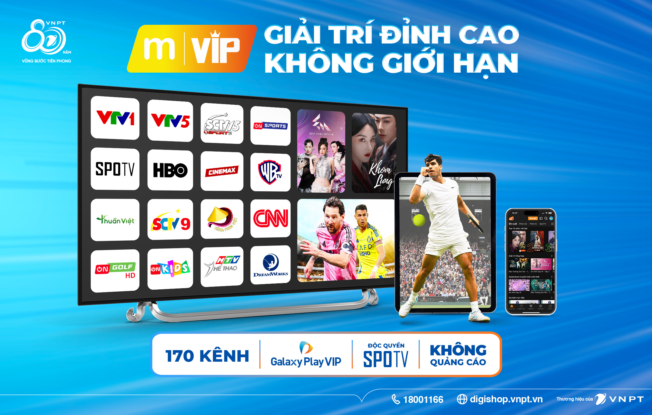 MyTV VIP và Combo Internet – MyTV VIP: Gói cước lý tưởng dành cho khách hàng sử dụng mạng VNPT